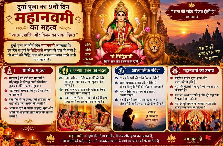 दुर्गा पूजा का 9वाँ दिन (महानवमी) का महत्व